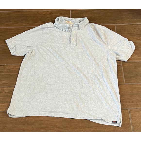 Faherty Brand Other - Faherty Brand Mens XXL Polo Shirt Light Blue Heather Pima Cotton Modal Stretch